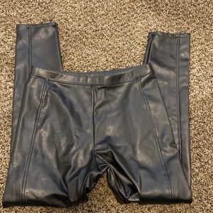 Faux leather leggings